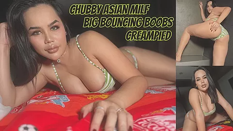Gorgeous & Chubby Asian Milf Hardcore Dick Ride