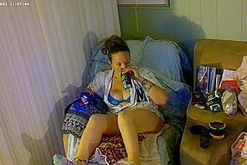 Smoking Cigarettes In Bra And Panties 6 (close Up)visit Her Channel For Other Videos With Gamer Girl