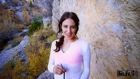 Hiker Hottie Aubree Facialed All Over Pov