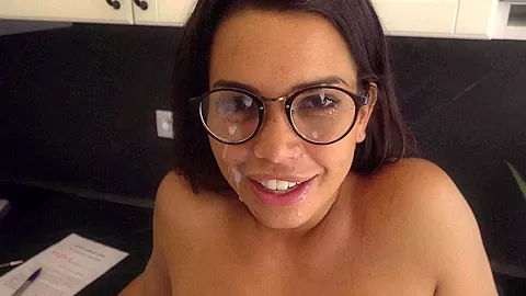 Chloe Lamour in Hot Babe In Glasses Pays The Landlord With Sex - Porncz