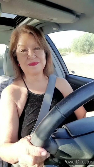 Mature woman not wearing panties pissing in parking lot