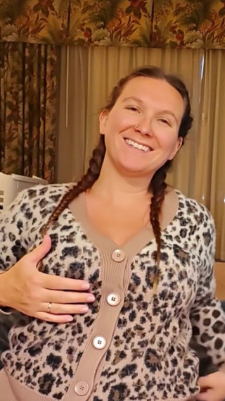 My 36f owner demanded I play with my boobs at home and in public in fetish sweaters. I gladly obeyed her massaging my big tits
