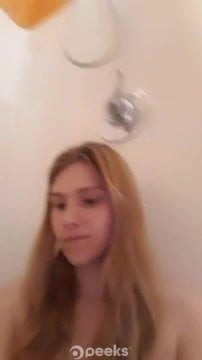 Selfie stick in the shower