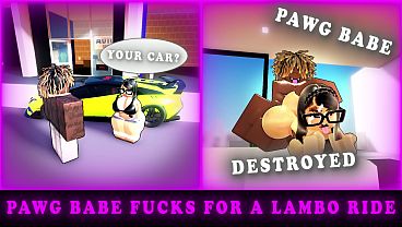 PAWG Babe FUCKS For a Ride in LAMBO (ROBLOX)