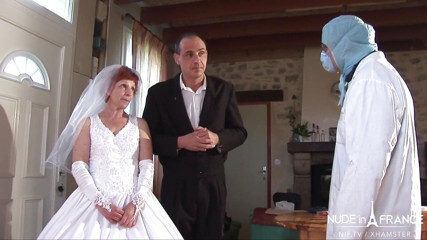 Hairy french mature bride gets her ass pounded and fist fucked