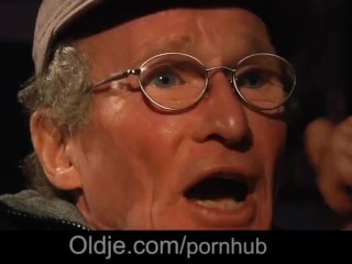 girl has blind date with old grandpa that turns into hot sex