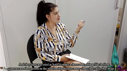 I Fuck the Beautiful Vayolet on Her First Appointment at the Psychologist - Porn in Spanish