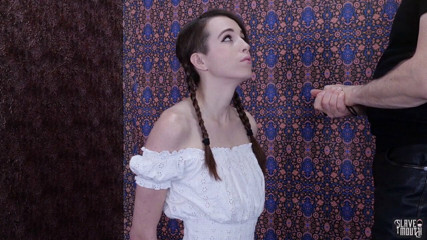 Oral slave teen chained