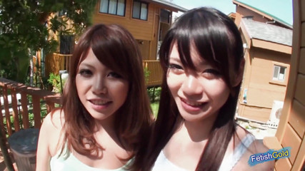 Threesome Sex with Two Asian Cuties