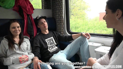 Foursome Sex in Public TRAIN