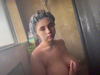 Taking a shower