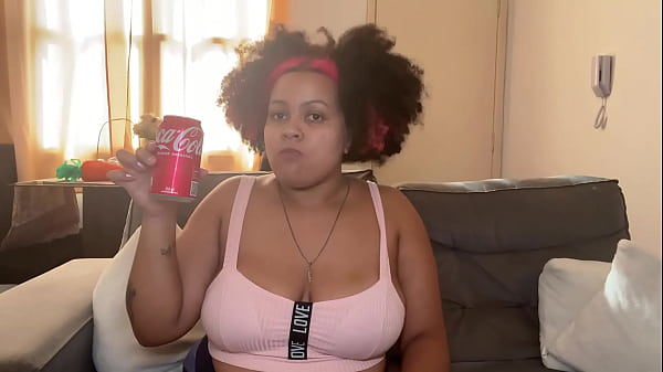 Chubby Girl Drinking Coke & Burping and Farting