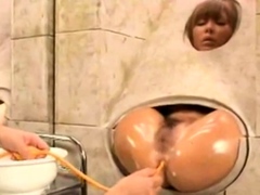 Bizarre Japanese enema fuck party