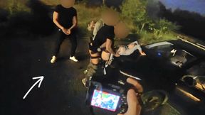 Real amateur, THREE COCKS in a parking. My FIRST CAR SEX experience turns into a gang bang