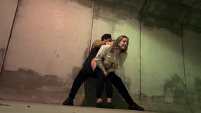 Wife Fucked Downtown After a Party Under a Bridge