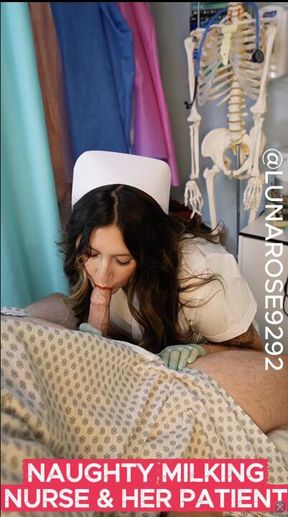 B/G BOY GIRL 16 MIN NAUGHTY MILKING NURSE AND HER PATIENT🧤🍆💦🩺💋