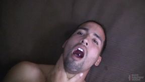 Straight guy gets ass and mouth broken in by two verbal doms