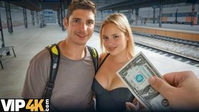 VIP4K. Romantic trip ended with a very hardcore cheating in the WC