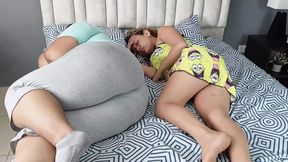 I fuck my stepsister, my stepmother doesn't know anything. Part 1. I touch her delicious pussy