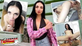 GERMAN SCOUT - Multiple Orgasm for slim Teen Adelina Jameson by Pick Up Casting Fuck
