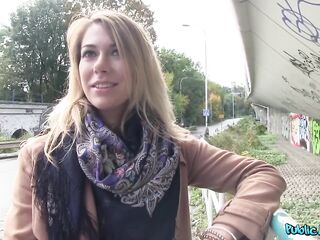 Public Agent - cheating blond takes the cash then takes my dick