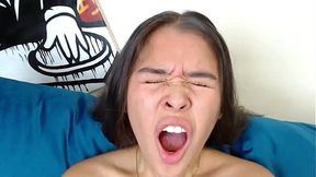 Petite Asian Nubile GIVES Blowjob and CUMS