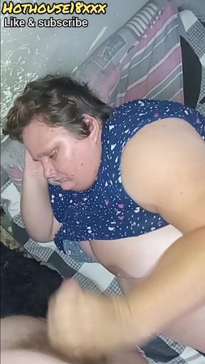 Step Mommy Gives Step Son Handjob & Cum on Her Boobs