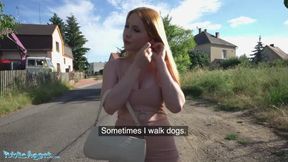 Big Tits Redhead Fucked in a Tight Dress