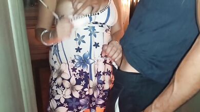 Hubby films busty wife cheating outside with big boobs squirting orgasm