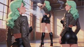 Smoking Stories #23B: Mint Smoke and Leather Confession (Animated)