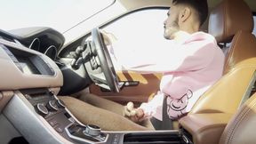 Jerking off Until I Cum in the Car