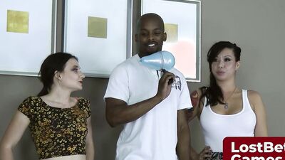 Kimmy Lee and Amy Faye join in on the Greek Strip Roulette game with a twist!
