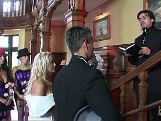 The wedding commences but one time the chants start the mother i'd like to fuck bridesmaids feel uneasy. Pretty soon their devilish instincts kick in so they grab the spouse, wife, and pastor to get their tushies shagged with double penetration.