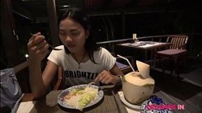 Young Filipina girl in Bangkok gets barebacked and creampied