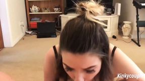 Kinky couple with searing eye contact and multiple cumshots