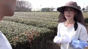 Beautiful Japanese MILF works hard in the field before enjoying fucked