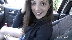 German Amateur Gets Picked Up and Fucked Outdoors in Public