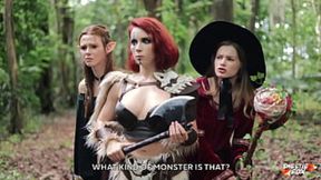 Dungeon and Dragons porn parody with a little colossal session