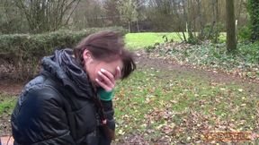 Small Titted Skinny Girl Is Lost in the Forest and Gets Special Help