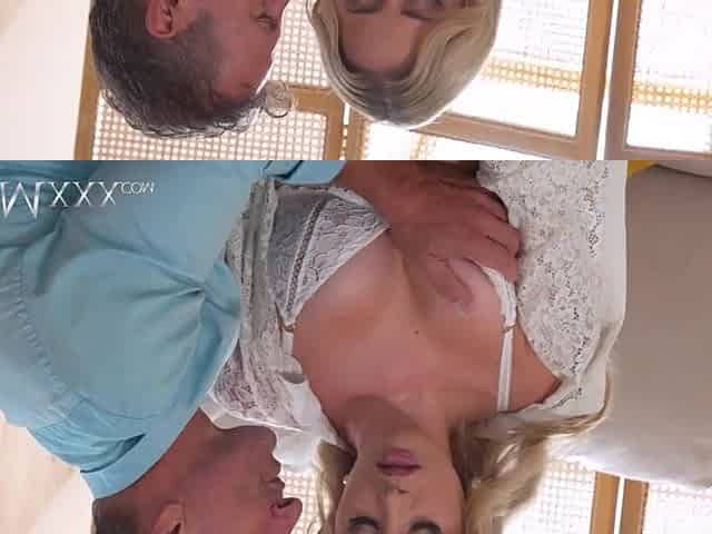 MOMxxx Stupid large bazookas French honey learns how to give fellatio and ride a large dong