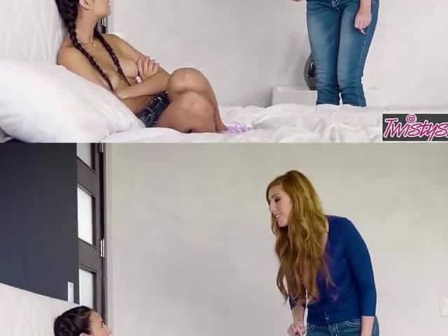Eliza Ibarra And Lauren Phillips - Stepmom Knows Best Dont Sweat The Sweater