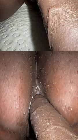 POV Curly Black Creams On Your Schlong