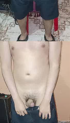 Masturbation with a vaginal sex-toy and lubricant.