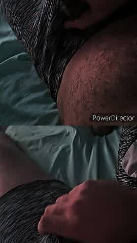 Dad's jerks off to my movie scenes and cums on my booty
