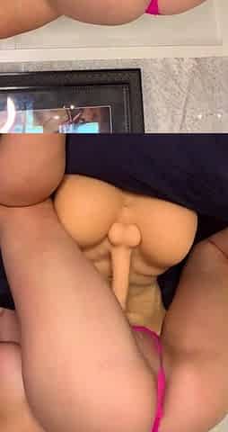 Big boobs webcam slut toys her asshole