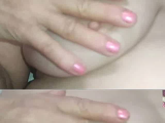 Mel Masturbating with Pink Dildo