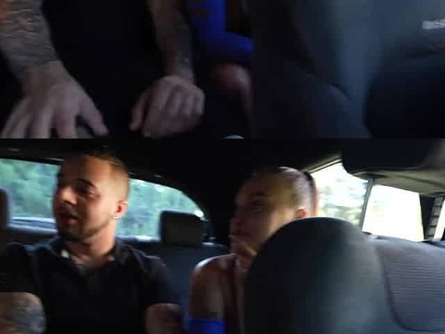 2 Sweethearts In The Car Went Wild Sucking And Riding My Rod Non-Stop
