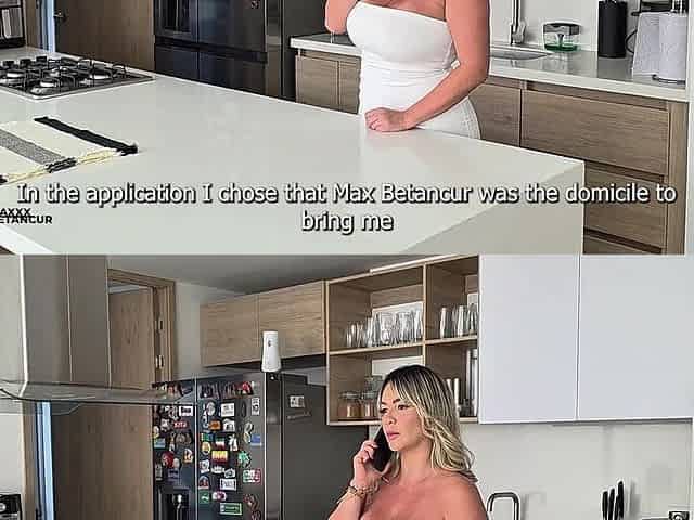 Colombian Blonde Pays a Delivery Guy with Sex - Max Betancur and Tatiana Alvarez