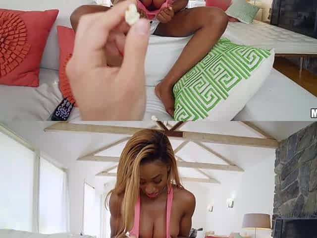 Glamour ebony pornstar horny sex video