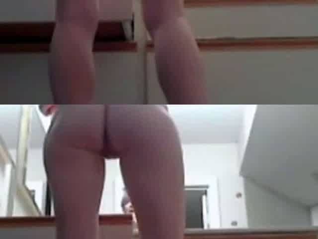 stepsister's long legs and tight ass(20, spy)
